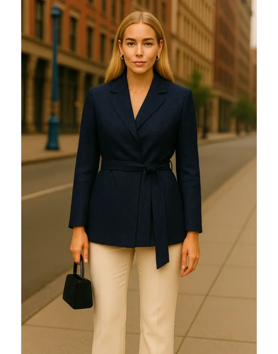 LasVegas Laklı Örme Tasarım Ceket