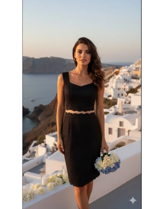 Leonardo Güpür Tül Detay Elbise Tasarım S 2026