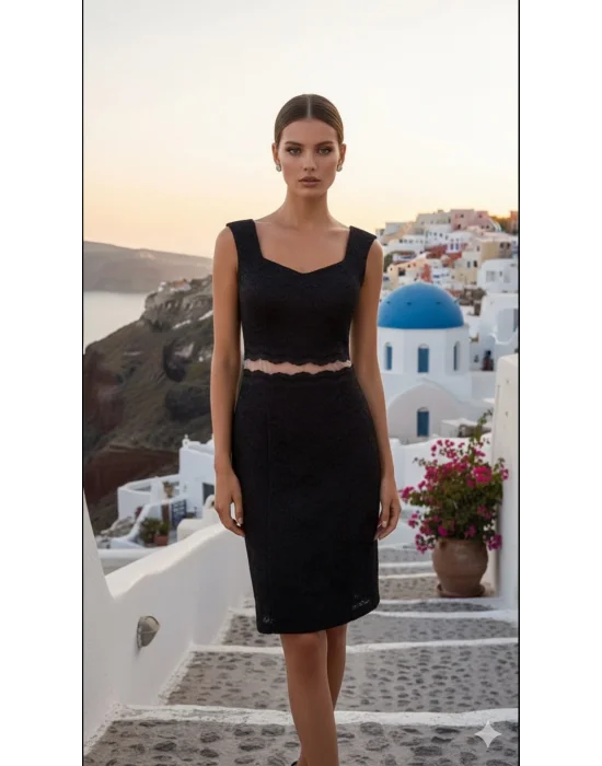 Leonardo Güpür Tül Detay Elbise Tasarım S 2026