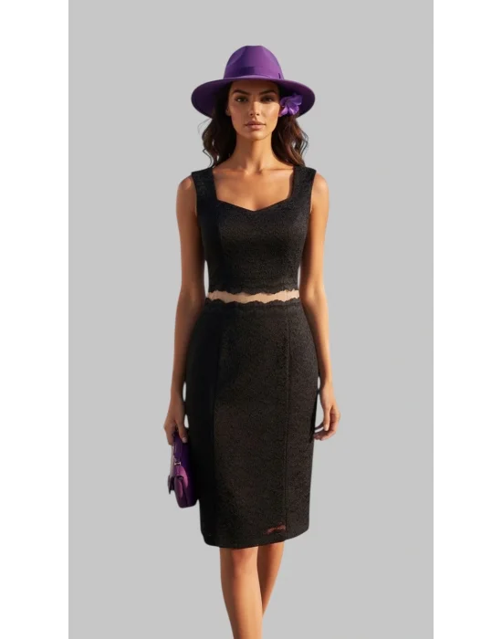 Leonardo Güpür Tül Detay Elbise Tasarım S 2026