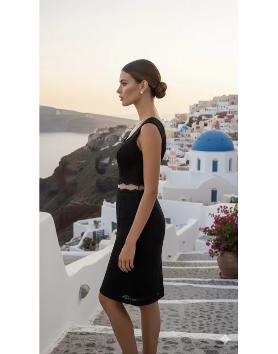 Leonardo Güpür Tül Detay Elbise Tasarım S 2026