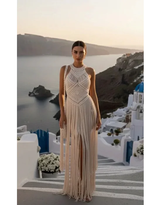 Lidya Makrome Elbise Çanta Takım Tasarım S 2026