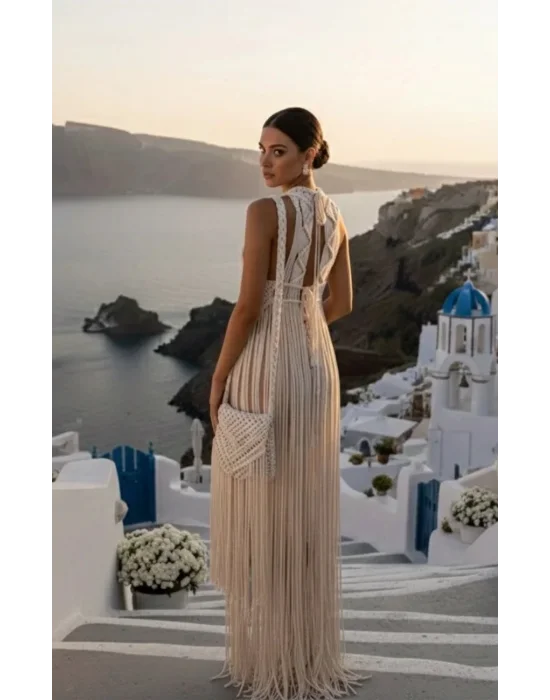 Lidya Makrome Elbise Çanta Takım Tasarım S 2026