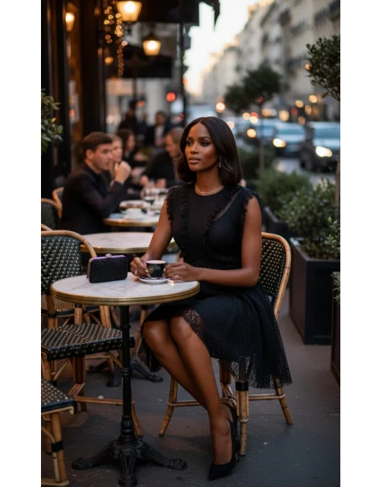 Monica Lez İthal Dantel Tasarım Elbise W 2026