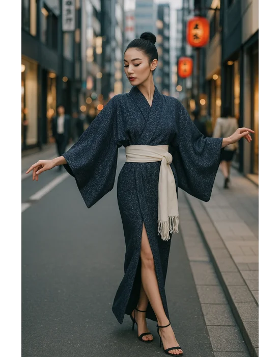 Niki bianco İthal Kimono Tasarım W 2026