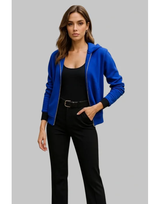 Parlament Kapüşonlu Bomber Gabardin Tasarım Ceket