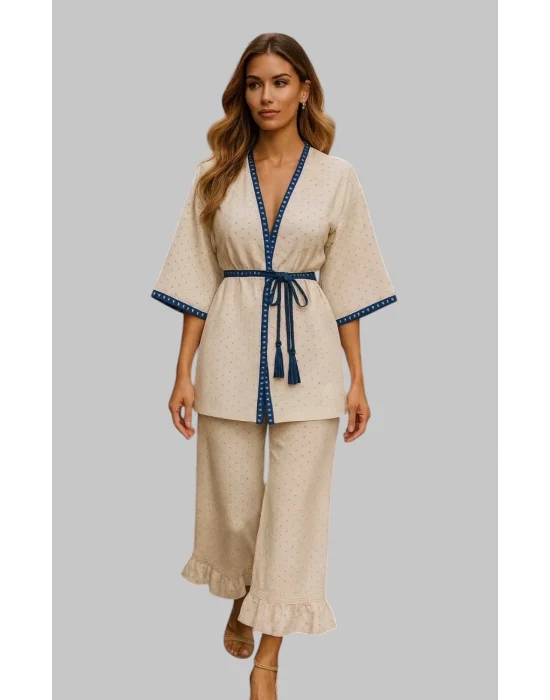 Sabrina Brode İkili Kimona Takım Tasarım