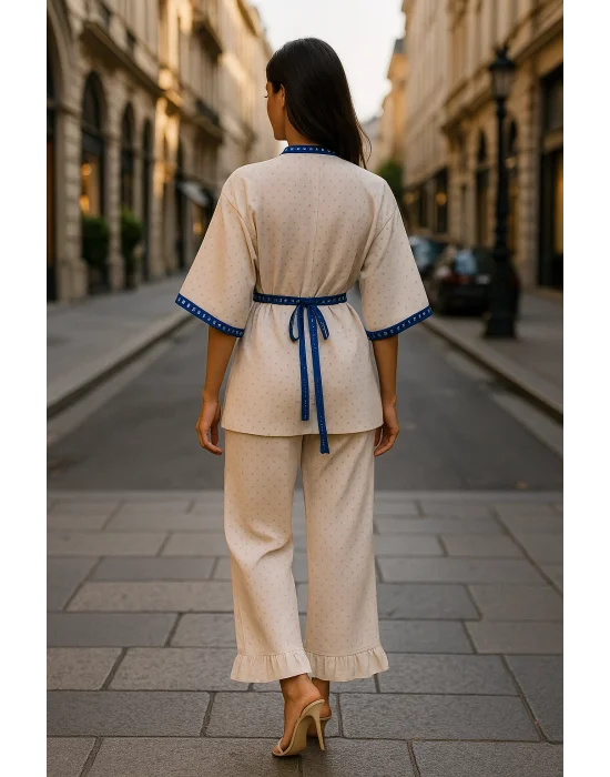 Sabrina Brode İkili Kimona Takım Tasarım