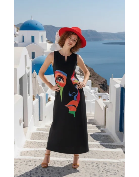 Stefanel Kesik yaka Maxi Elbise S 2026