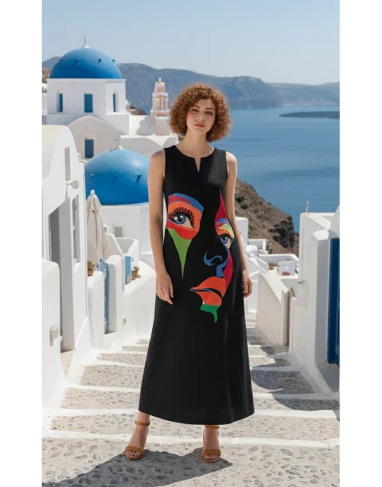 Stefanel Kesik yaka Maxi Elbise S 2026