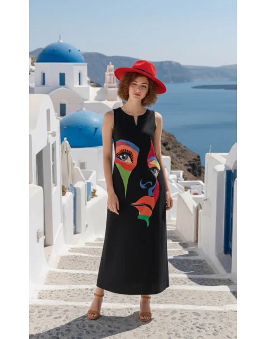 Stefanel Kesik yaka Maxi Elbise S 2026