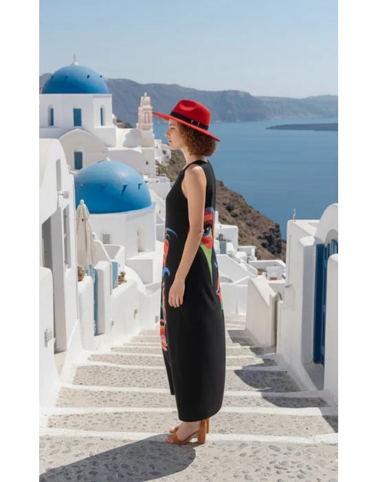 Stefanel Kesik yaka Maxi Elbise S 2026