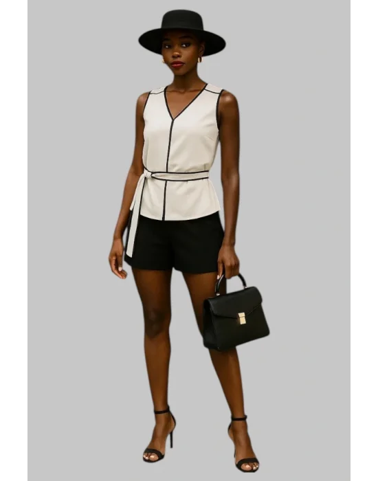 Vanessa Lercivert biyeli kuşaklı Tasarım İkili Takım W 2026