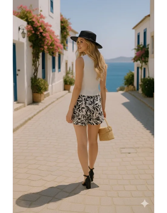 Vanessia Keten İkili Yelek Takım