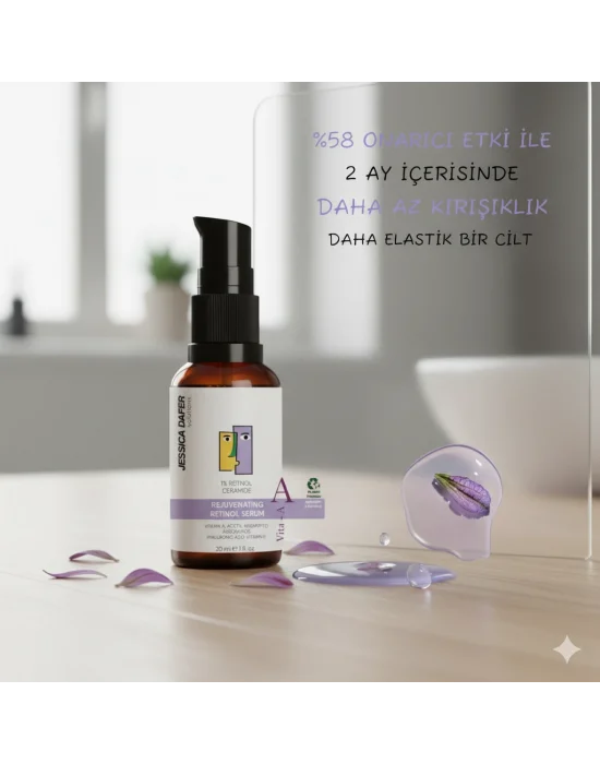 Yaşlanma Karşıtı Ve Kırışıklık Giderici, Onarıcı Retinol Gece Serumu 30 Ml