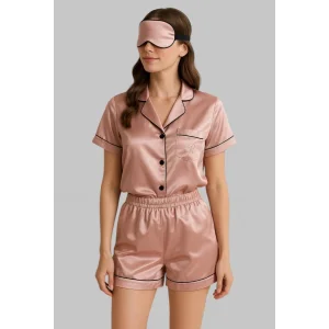 Agatha Saten İkili Gecelik Takım