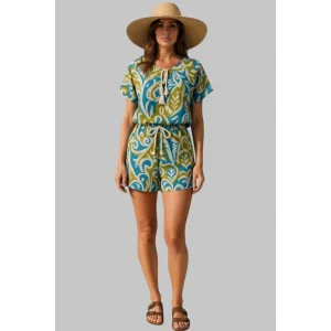 Paris Keten Renkli Şortlu Takım Tasarım