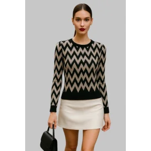 Rosberg Tül Detay Triko Bluz