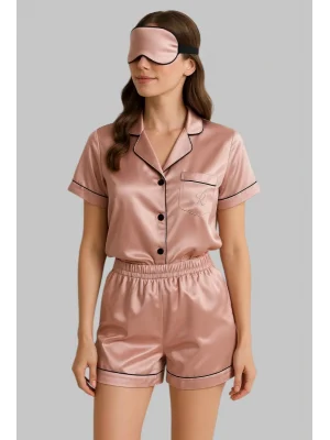 Agatha Saten İkili Gecelik Takım