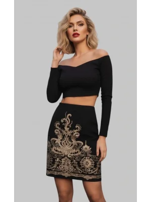 Atlantis Lord Nakışlı İthal Örme Etek Tasarım W 2026