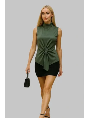 Genita Krep Saten Bluz