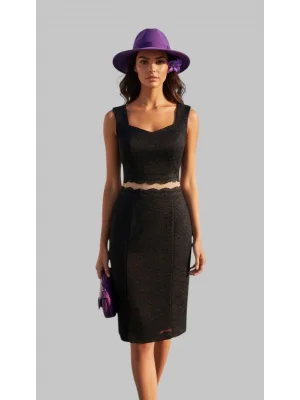 Leonardo Güpür Tül Detay Elbise Tasarım S 2026