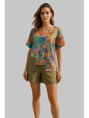 Madonna Keten Şortlu takım