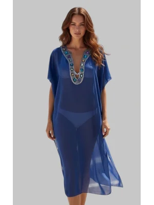 Nobella İthal Tül Yaka Detay Pareo Tasarım S 2026