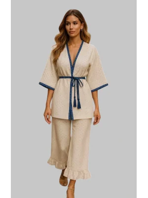 Sabrina Brode İkili Kimona Takım Tasarım