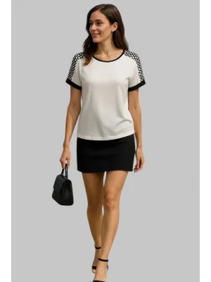 Tiana Omuz File Payet Detay Şifon Bluz