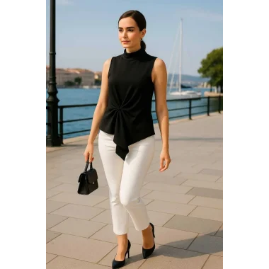 Sonata Krep Saten Bluz W 2026