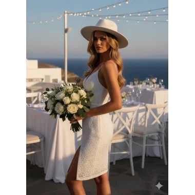 Elenor İthal Dantel Elbise Tasarım S 2026