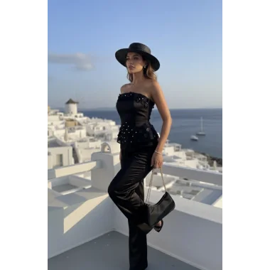 Alexandra saint İkili Saten Crop Takım T 2026