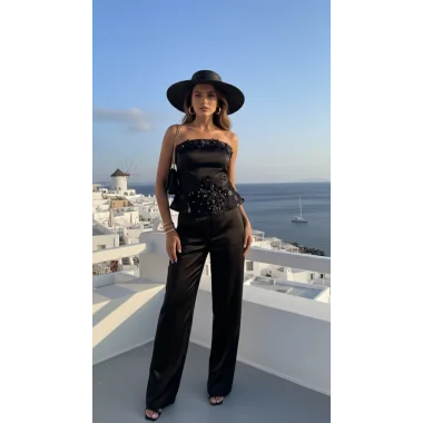 Alexandra saint İkili Saten Crop Takım T 2026