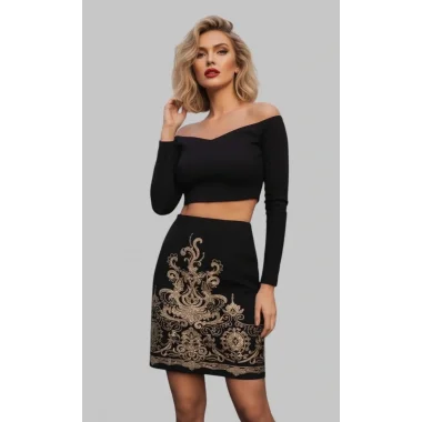 Atlantis Lord Nakışlı İthal Örme Etek Tasarım W 2026