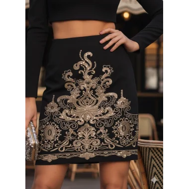 Atlantis Lord Nakışlı İthal Örme Etek Tasarım W 2026