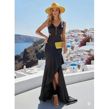 Carolina İhtal Saten Elbise Tasarım S 2026