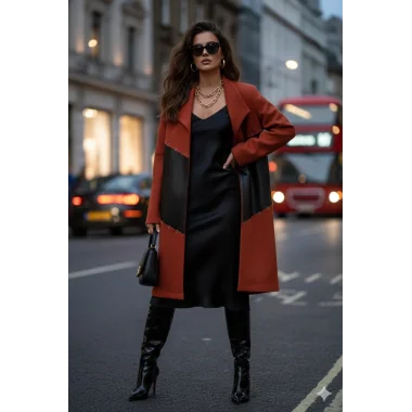 Charles Deri Detay Örme Tasarım Kaban W 2026