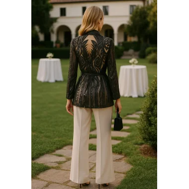 Jessica Dafer Paris Özel Tasarım Payet Ceket