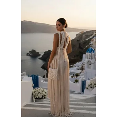 Lidya Makrome Elbise Çanta Takım Tasarım S 2026