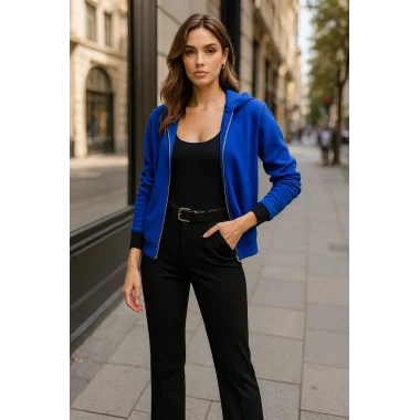 Parlament Kapüşonlu Bomber Gabardin Tasarım Ceket