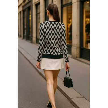 Rosberg Tül Detay Triko Bluz