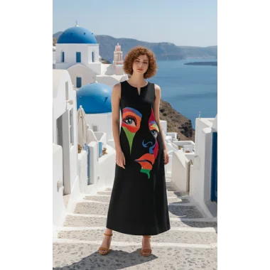 Stefanel Kesik yaka Maxi Elbise S 2026