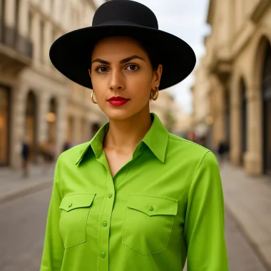 Vanilya Gömlek koton kumaş dokuma uzun kollu gömlek yakalı cepli düğmeli dokuma kumaş