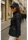 Adriana Dikiş Detaylı Gabardin Ceket SF W İzmir