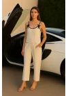 Amy Keten Askılı Uzun Tulum