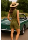 Aston martin Asimetrik Kesim İhtal Keten İkili Pantolon Takım Trend