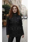 Ducker Dikiş Detay Gabardin ceket WR Tasarım