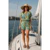 Paris Keten Renkli Şortlu Takım Tasarım
