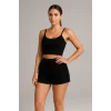 Viskon Crop Şortlu Takım